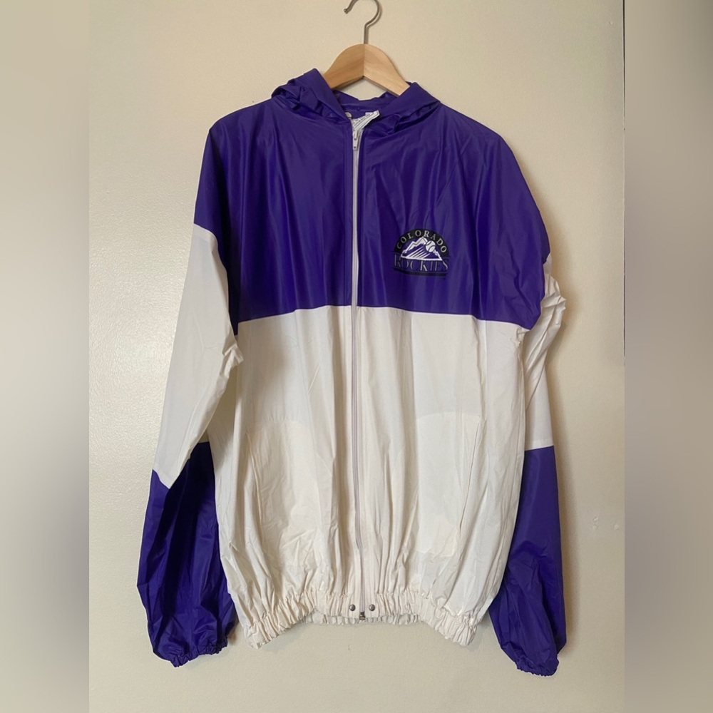 1993 Colorado Rockies MLB Rainmate Windbreaker Waterproof Jacket XL